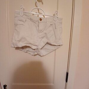 White Jean Shorts